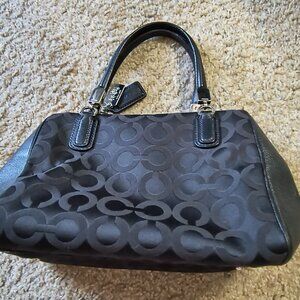 Coach Madison Op Art Sateen Mini Satchel